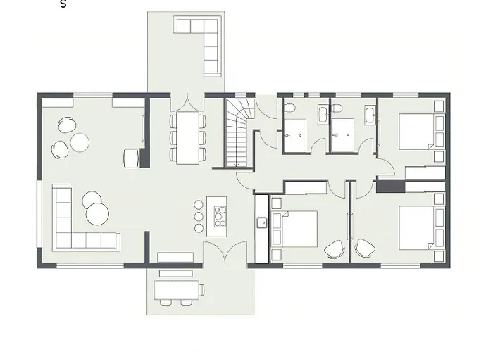 Semesterbostad Spacious With Garden On Amrum Wittdün